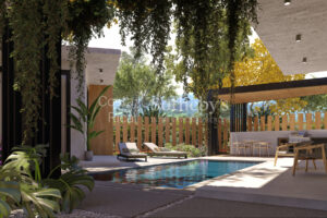 Home tucked in the secondary forest in an amenity filled project