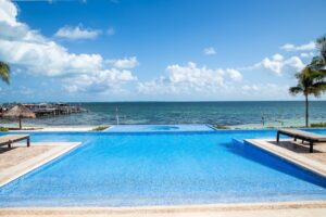 Caribbean Oceanfront Residence with Isla Mujeres Views