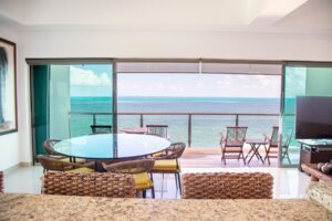 Caribbean Oceanfront Residence with Isla Mujeres Views