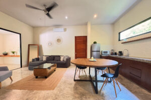 Unique investment building with three units and rooftop terrace.