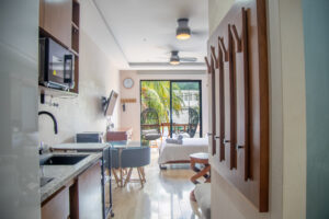 Premium studio steps from the sea