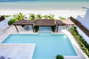 Exclusive oceanfront retreat on Yucatan coast