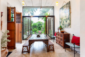 Private modern colonial estate with lush gardens in Mérida’s Historic Center