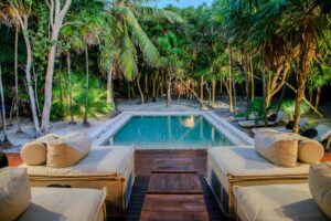 Secret beachfront retreat in Sian Kaan