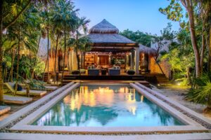 Secret beachfront retreat in Sian Kaan